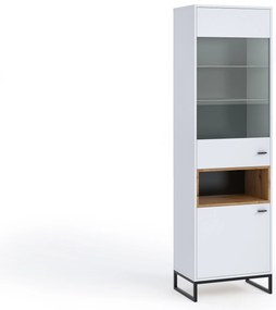 Vitrina Oliver WIT60 (Alb + Stejar artisan). 1051801