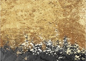 Tablou pe sticlă - Structura de aur N⁰3 (70x50 cm)
