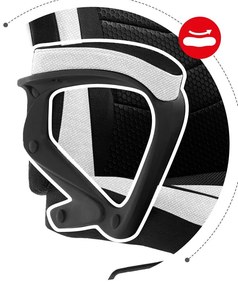 Fotoliu gaming Fusion 2.5 (negru + alb). 1087467