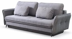 Canapea extensibila 3 locuri gri inchis Largo