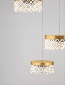 Lustra cu 5 pendule LED design modern Bion