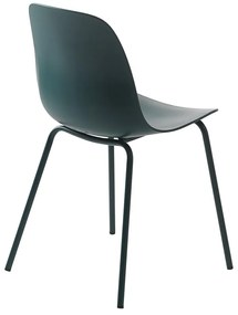 Scaun de dining turcoaz din plastic Whitby – Unique Furniture