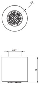 Set de dus incastrat culoare auriu periat Deante Silia Auriu periat