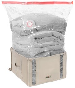 Cutie de depozitare pentru haine din material textil cu vacuum 42x40x25 cm Life – Compactor