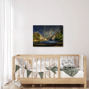 Tablou peisajului cu lac (70x50 cm)