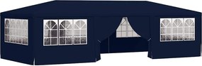 vidaXL Cort de petrecere profesional cu pereți albastru 4x9 m 90 g/m²