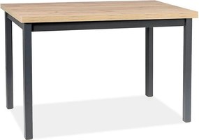 Masa ADAM, stejar artisan/negru, 100x60x75 cm