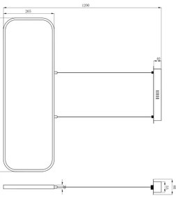 Lustră LED pe cablu SILLA LED/24W/230V Globo 67262HB