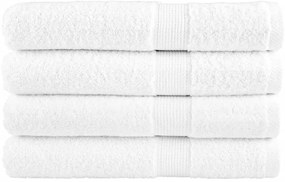 vidaXL Prosoape de saună premium SOLUND 4 buc alb 80x200cm 600gsm