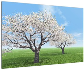 Tablou cu copaci (90x60 cm)