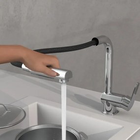 Schütte 79700 - Baterie de bucătărie LONDON cu duș extractabil, crom lucios