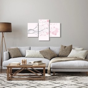 Tablou - Flori roz (90x60 cm)