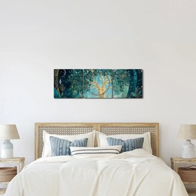Tablou – Arborele vieții în univers (cu ceas) (90x30 cm)