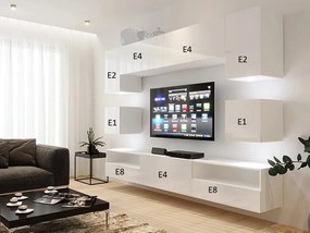 Mobilier living Berny 59 (alb + Alb lucios). 1087180