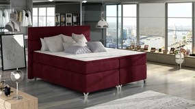 Pat tapitat boxspring, cu spatiu pentru depozitare, 180X200 cm, Amadeo 2, Eltap (Culoare: Bej)