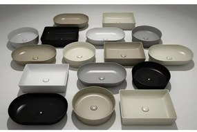 Lavoar rotund negru mat Rak Feeling 42 cm