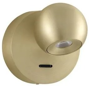 Aplica de perete cu spot LED SFERA aurie