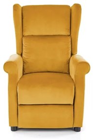 Fotoliu reglabil RELAXA, galben