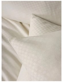 Lenjerie de pat bej din bumbac ranforcé pentru pat de o persoană 140x200 cm Checkered – Mila Home Luxury