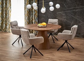 Set masa rotunda Henderson + 4 scaune K495 bej
