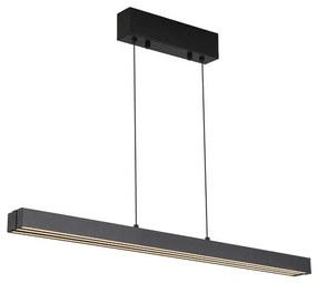 Lustra LED suspendata extensibila Linear negru