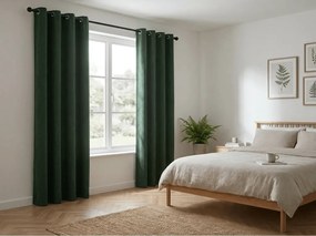 Perdea opaca DUNES VELVET 140x250 cm, verde inchis Agatat: Rejansa