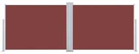 Copertina laterala retractabila, maro, 100 x 1000 cm Maro, 100 x 1000 cm