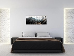 Tablou - Ilustrație de flori sălbatice (120x50 cm)