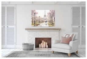 Tablou Styler Canvas Watercolor Paris Melancholy, 85 x 113 cm