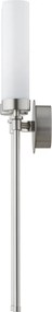 Aplica de perete stil elegant PRESTON 2 nickel/sticla opal