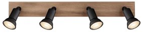 Spot DREW 4xGU10/35W/230V lemn/metal Globo 57998-4W