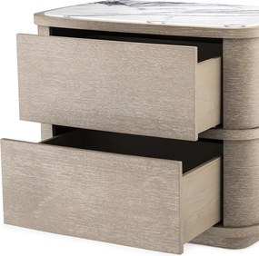 Noptiera/ masuta laterala design LUX Cabana, stejar albit 115718 HZ