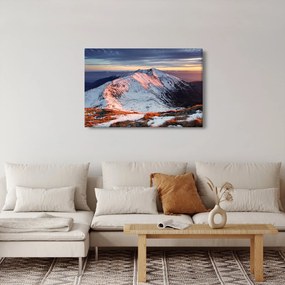 Tablou - Panoramă montană de iarnă II. (90x60 cm)