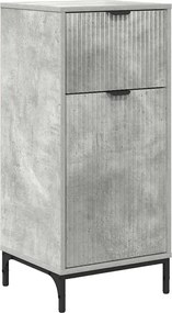 vidaXL Dulap de Baie cu sertar cu ușă Gri din beton 39,5 x 36 x 88 cm