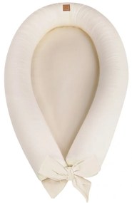 Suport de dormit Babynest 2in1 bara protectie patut Premium In Natural by BabySteps, 95x53 cm