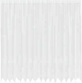 vidaXL Cortină din Dantelă cu perdele Alb 220 x 400 cm Poliester