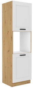 Dulap înalt pentru cuptor încorporat Lesana 2 (alb + stejar artisan) 60 DP-210 2F . 1063975