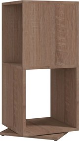 vidaXL Dulap rotativ, stejar sonoma, 34,5x34,5x75,5cm, lemn prelucrat