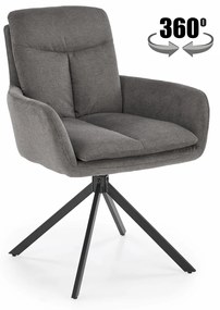Scaun rotativ K536 stofa gri