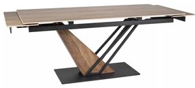 Masă de bucătărie Michel II 180 x 90 cm, stejar / negru