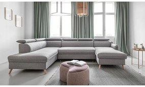 Colțar gri deschis extensibil (cu colț pe partea stângă ) Sweet Harmony – Miuform