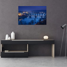 Tablou cu podurile din Praga (90x60 cm)