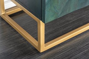 Comoda din lemn de mango Scorpion 180cm, turcoaz