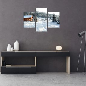 Tablou - Cabană de munte (90x60 cm)