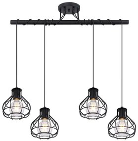 Lustră pe cablu Globo 15388-4D CLASTRA 4xE27/60W/230V