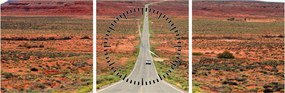 Tablou - U.S. Route 163 (cu ceas) (90x30 cm)