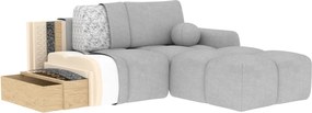Colțar Vittario extensibil, 227x170x95 cm, orientare dreapta – Modullo 03