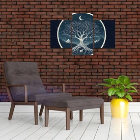 Tablou – Arbore magic cu cerb II. (90x60 cm)