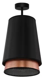 Lustră aplicată BELL Duolla SHINY 1xE27/15W/230V d. 25 cm negru/cupru