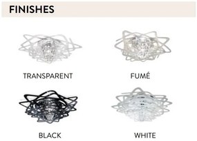 Lustra design Art Deco unicat realizata manual Aurora Large alb